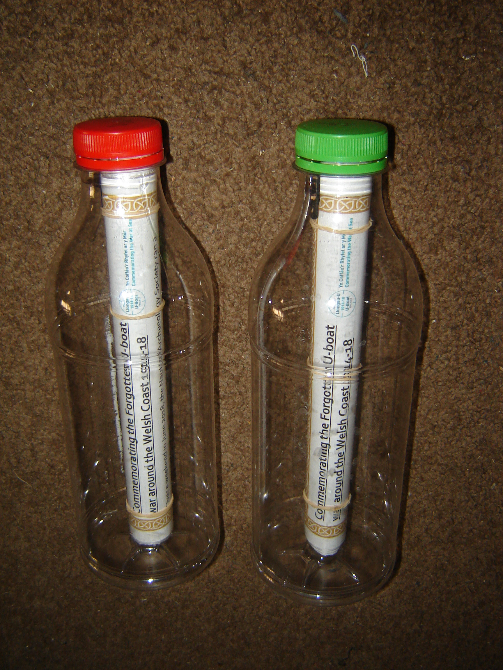 A message in a bottle